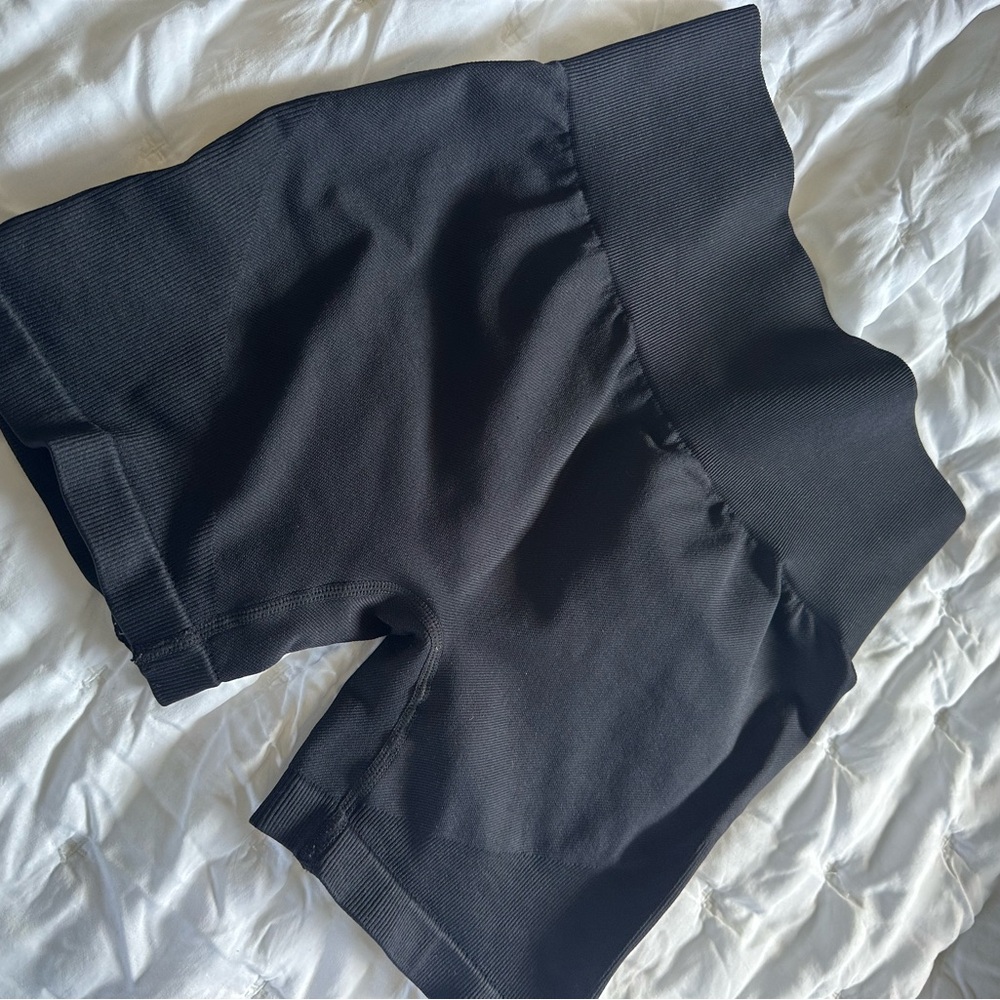 Women's Black High-Waisted Shorts